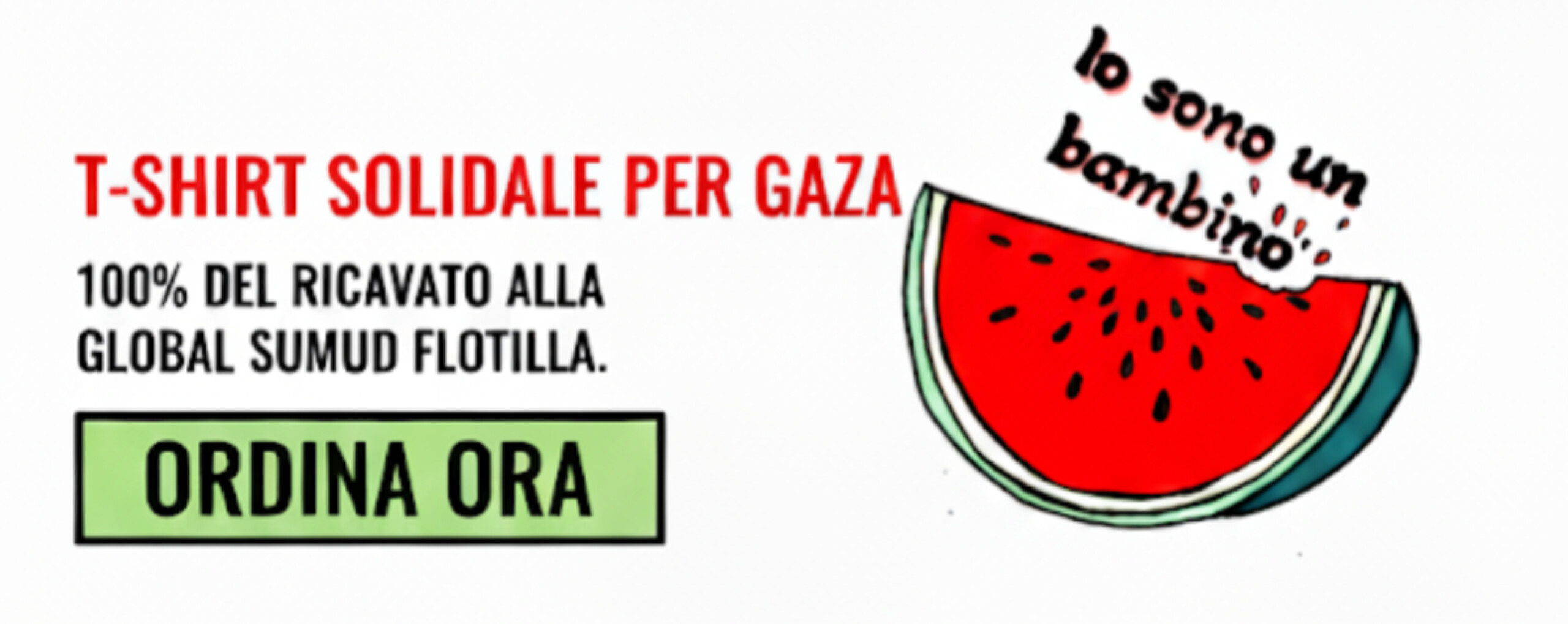 T-shirt Solidale Io Sono un Bambino
